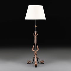 A 20th Century Copper Arts and Crafts Standard Lamp