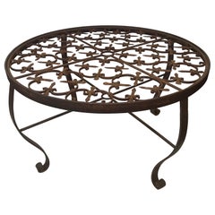 A 20th Century French Gate Repurposed into a Contemporary Iron Garden Table