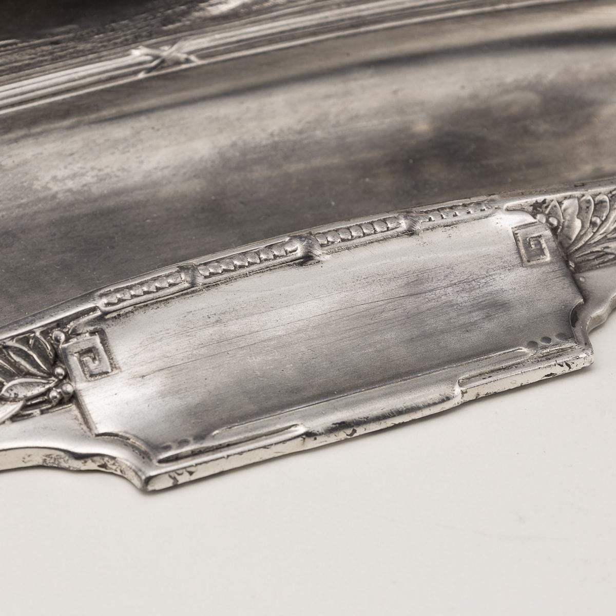 A 20th Century German Silver Plated Novelty Racing Car Inkwell c.1930 3