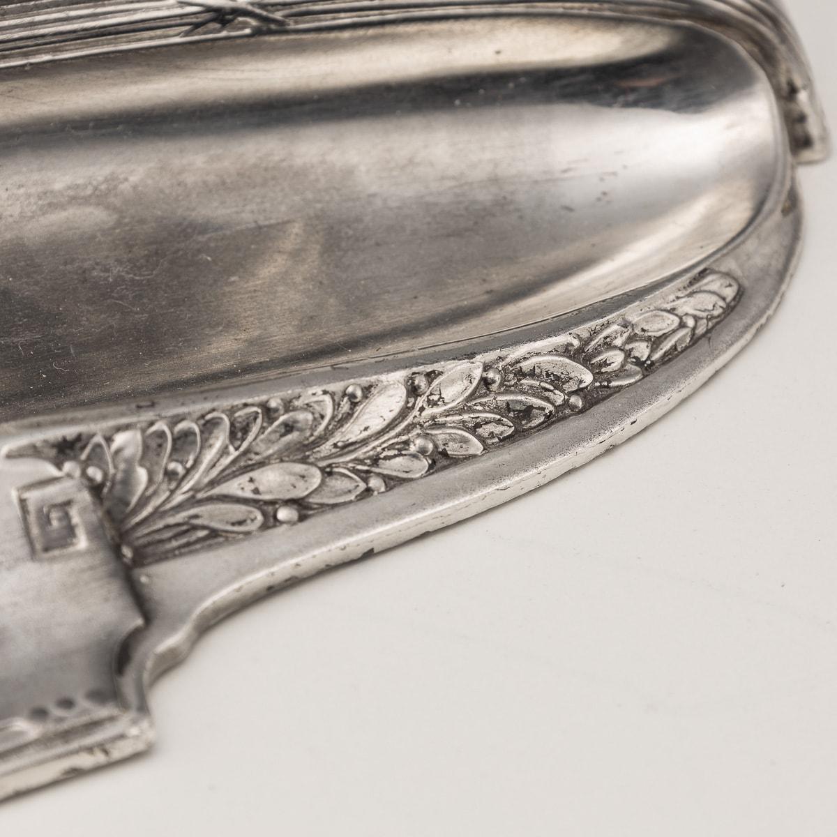 A 20th Century German Silver Plated Novelty Racing Car Inkwell c.1930 4