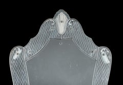 A 20th Century Glass Shield Mirror by Pietro Chiesa