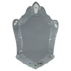 A 20th Century Glass Shield Mirror by Pietro Chiesa