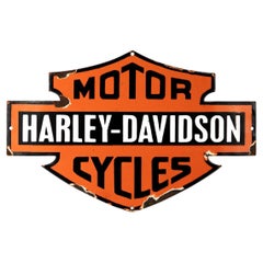 A 20th Century Harley-Davidson Motorcycles Enamel Sign