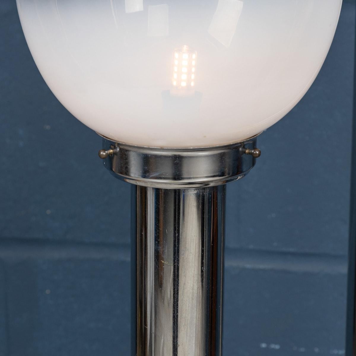 A 20th Century Italian Chrome & Glass Floor Lamp By Mazzega, Venice c.1970 7