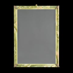 A 20th Century Italian Green Onyx Rectangular Mirror