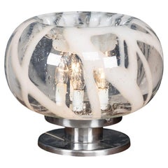 Lampada da tavolo italiana del XX secolo di Carlo Nason per Mazzega, Murano c.C.
