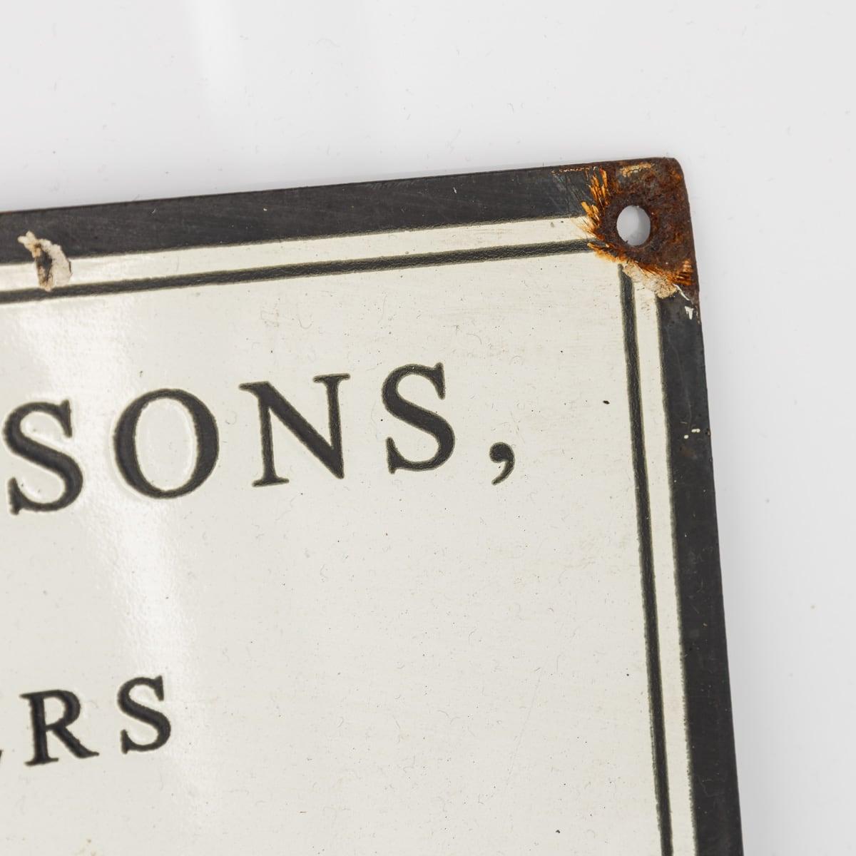 Emaille-Schild von James Purdey & Sons Ltd aus dem 20. Jahrhundert im Angebot 2