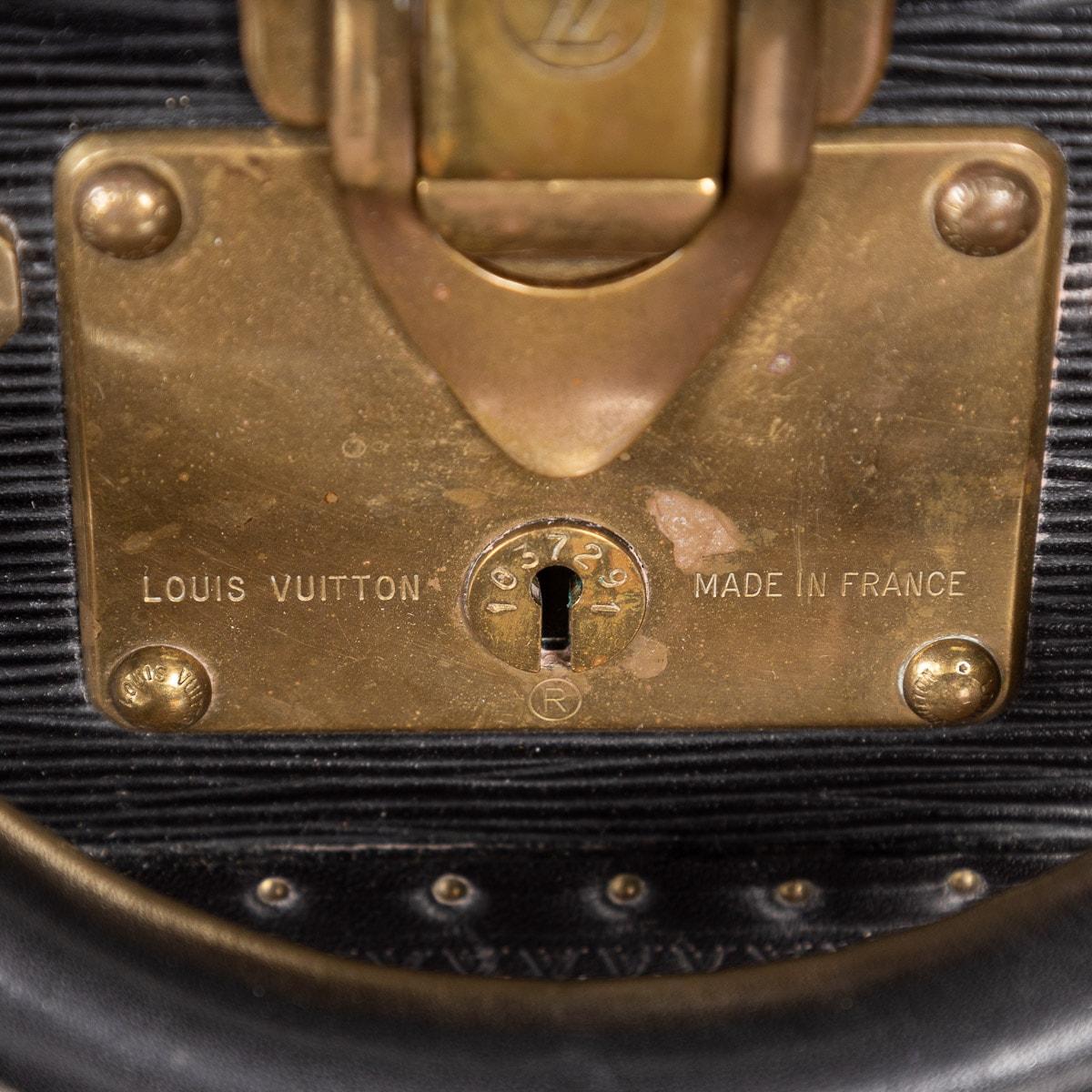 A 20th Century Louis Vuitton Briefcase Finished In Black Epi Leather, France For Sale 3