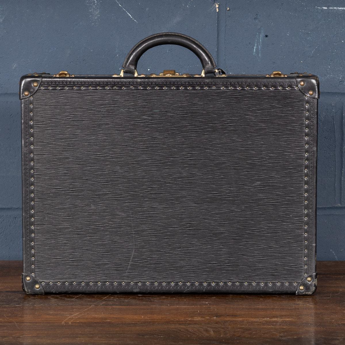 A 20th Century Louis Vuitton Briefcase Finished In Black Epi Leather, France For Sale 1