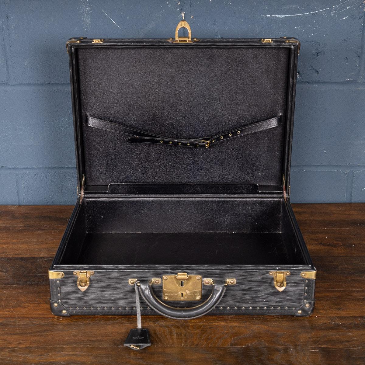A 20th Century Louis Vuitton Briefcase Finished In Black Epi Leather, France For Sale 2