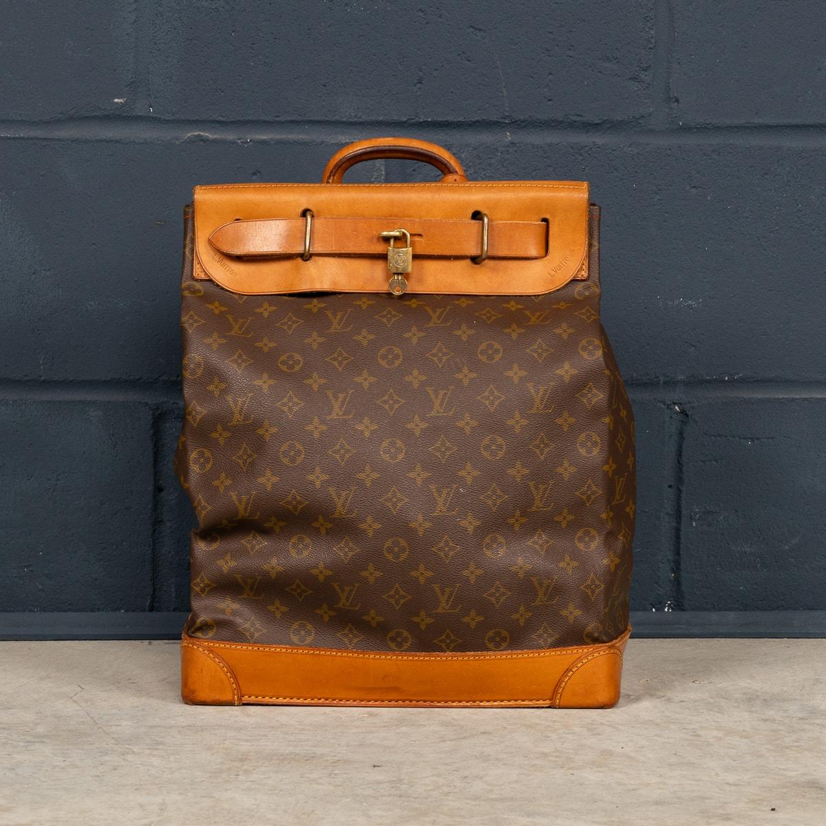 Other A 20th Century Louis Vuitton Steamer Bag In Monogram Canvas, Made In France