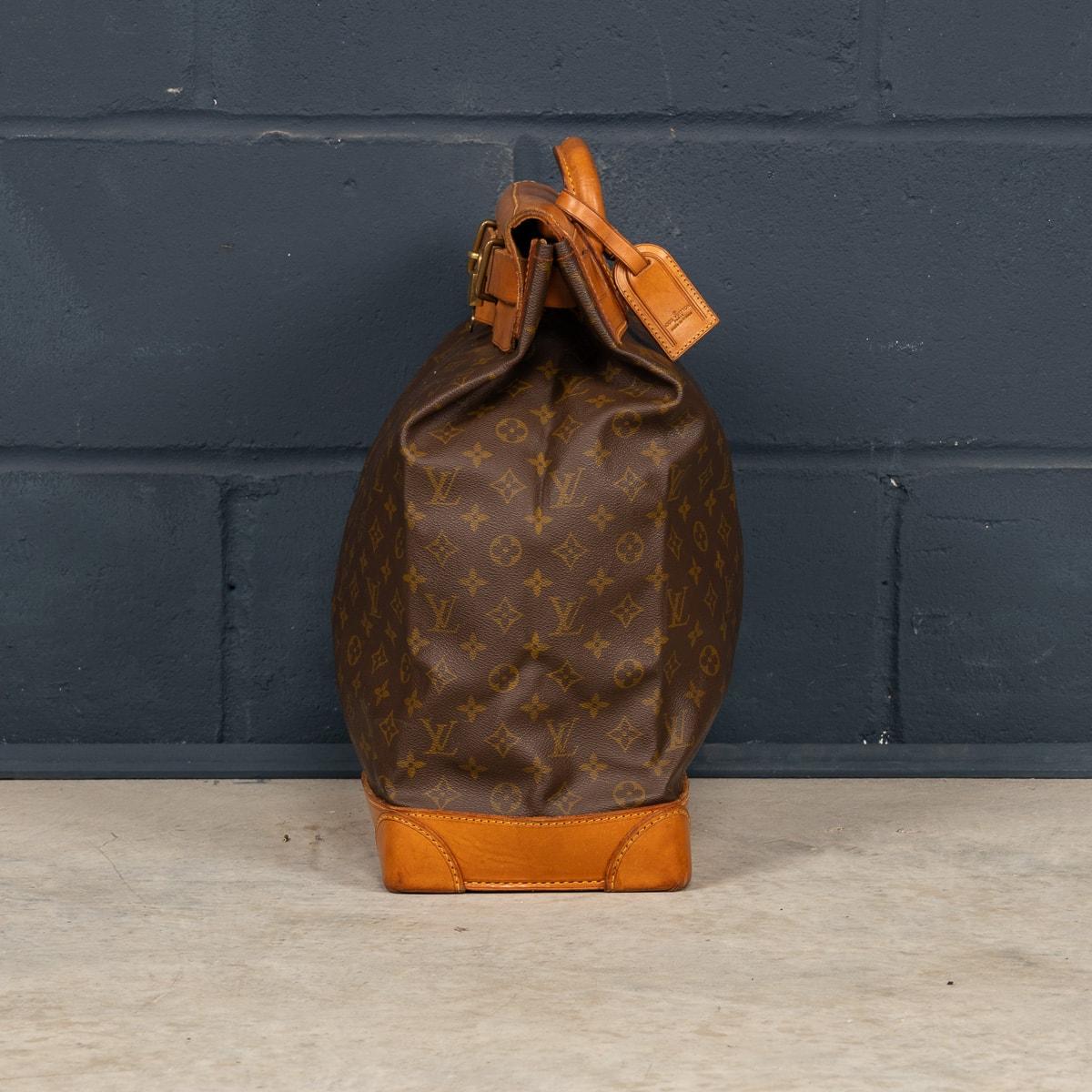 French A 20th Century Louis Vuitton Steamer Bag In Monogram Canvas, Made In France