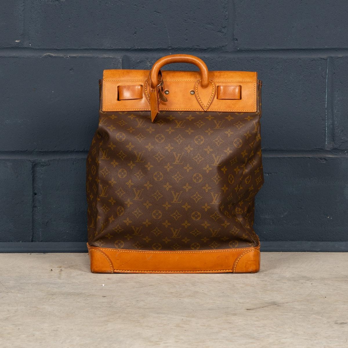 A 20th Century Louis Vuitton Steamer Bag In Monogram Canvas, Made In France In Good Condition In Royal Tunbridge Wells, Kent
