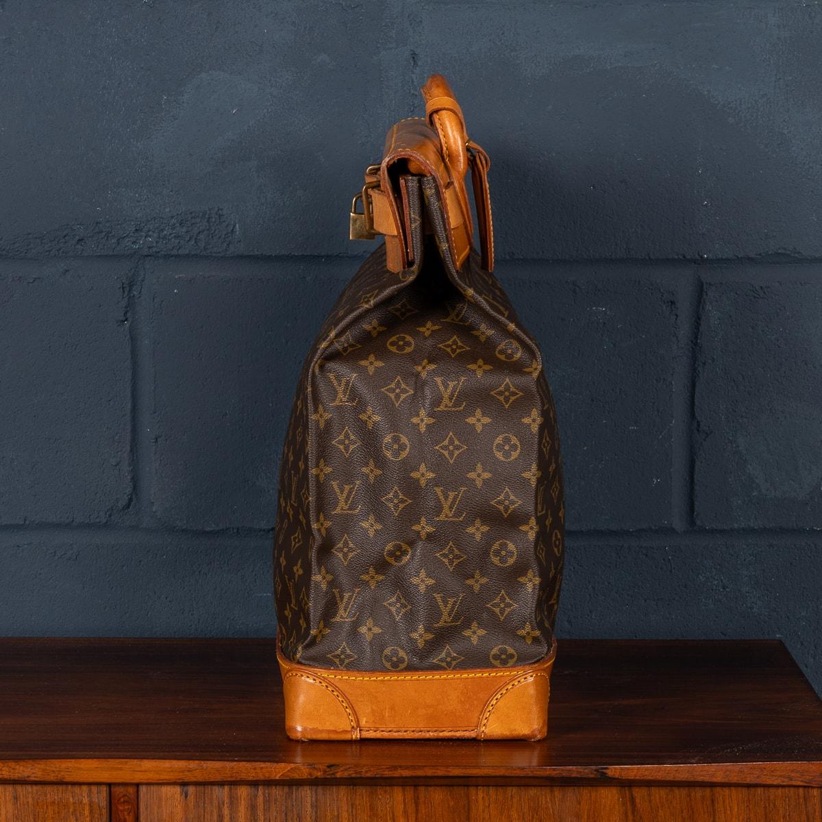 A 20th Century Louis Vuitton Steamer Bag In Monogram Canvas, Made In France In Good Condition In Royal Tunbridge Wells, Kent