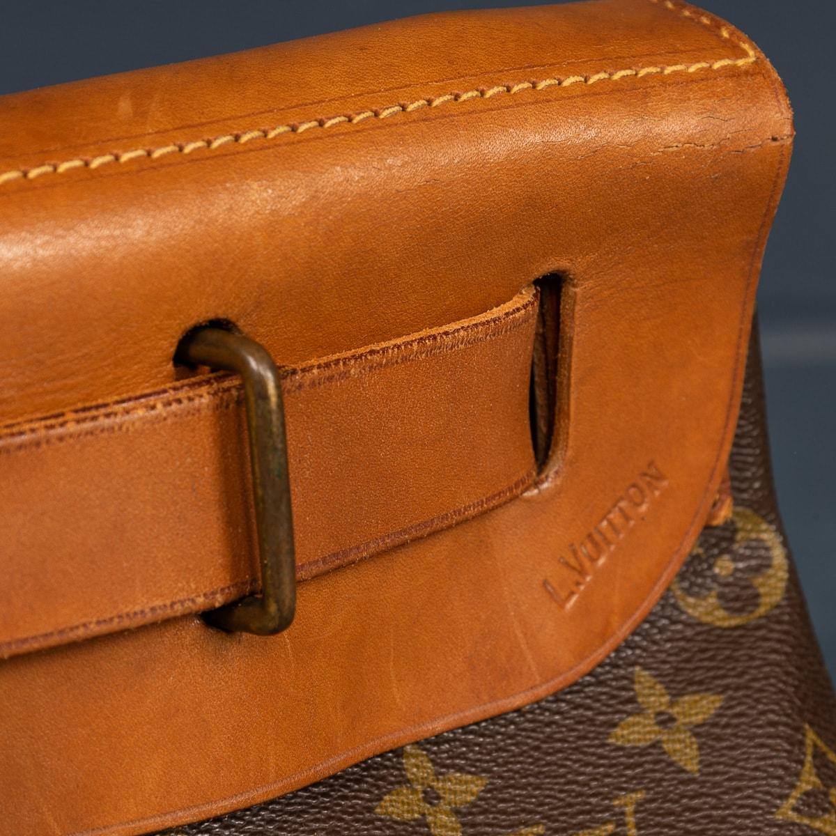 Brass A 20th Century Louis Vuitton Steamer Bag In Monogram Canvas, Made In France