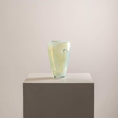 Opalisierende Kunstglasvase des 20. Jahrhunderts, signiert Henry Dean