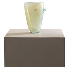 Opalisierende Kunstglasvase des 20. Jahrhunderts, signiert Henry Dean