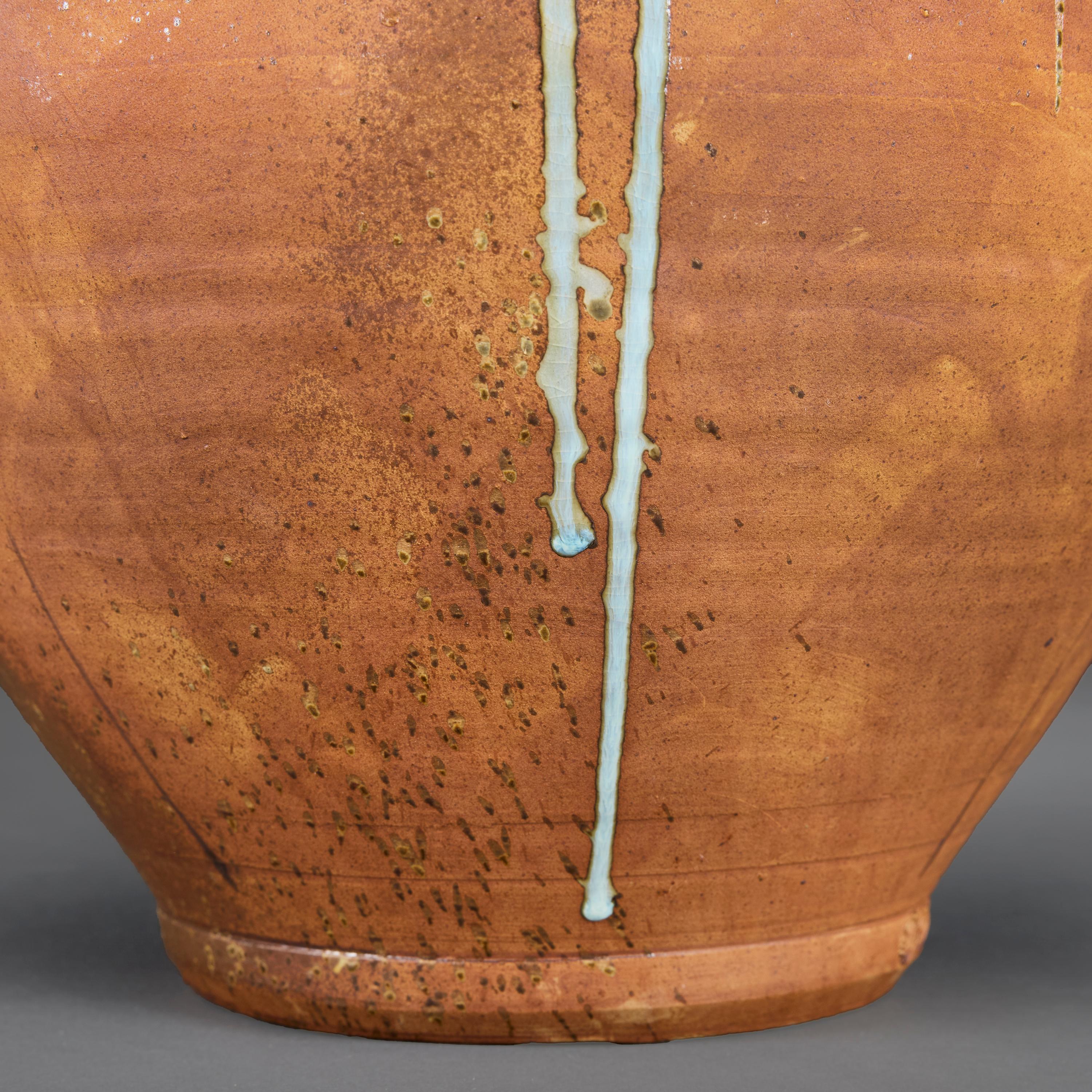 A 20th Century Overscale Terracotta Pottery Vase as a Lamp For Sale 1
