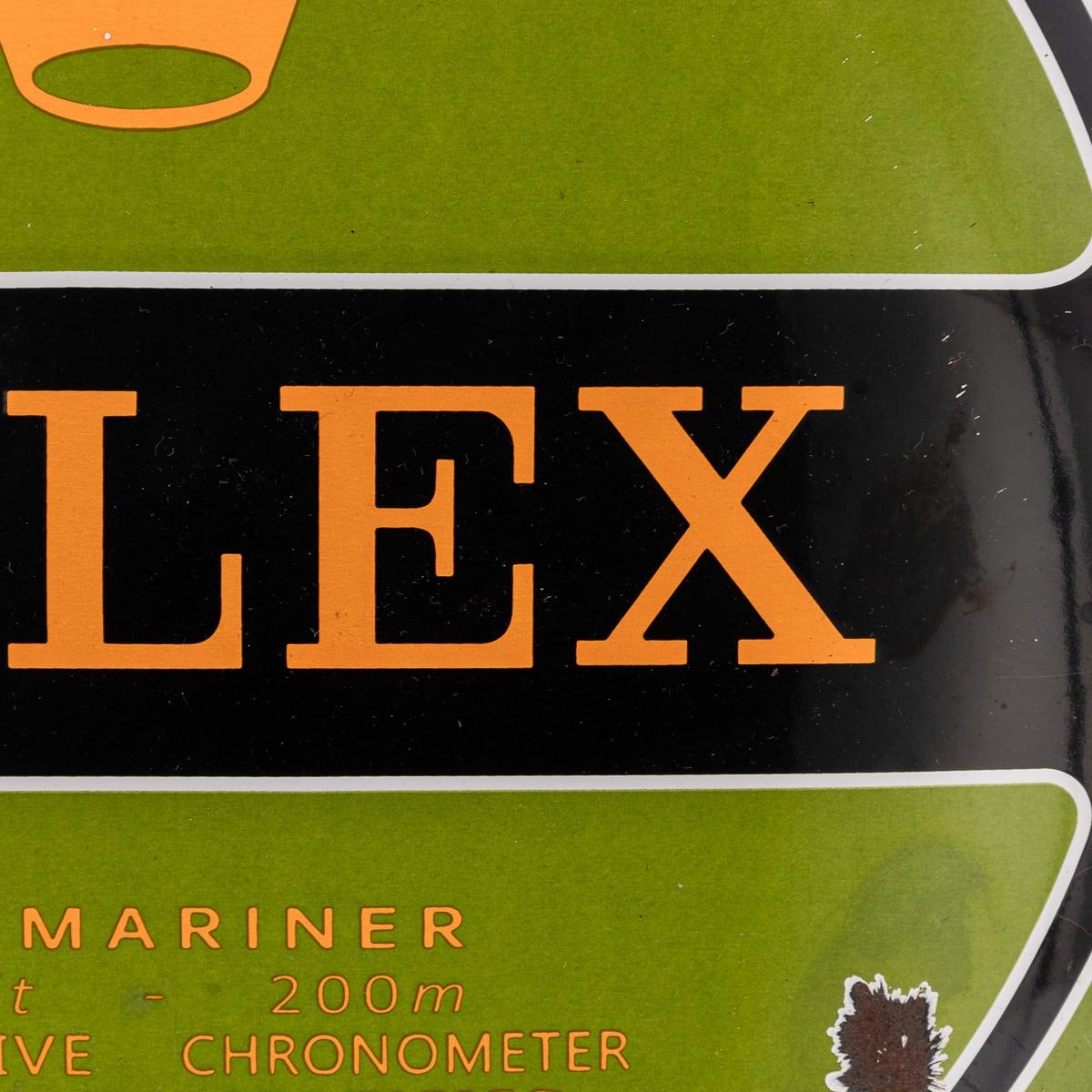 A 20th Century Rolex Submariner Enamel Advertising Sign For Sale 1