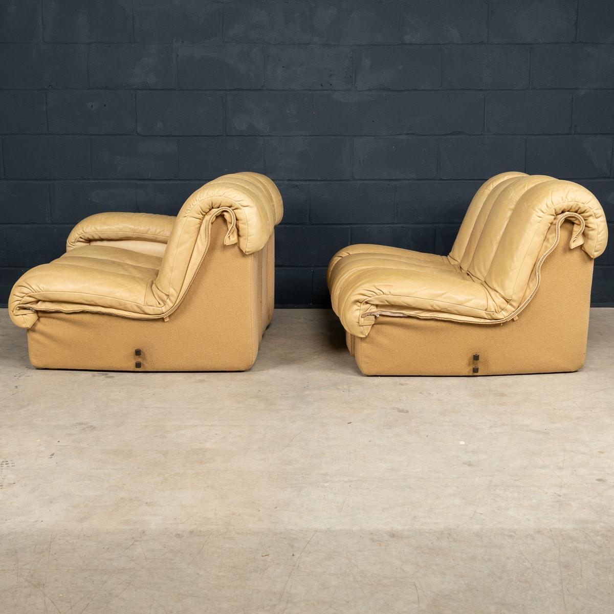 Un canapé Swiss Leather De Sede Ds-600 « Caterpillar » du 20ème siècle en vente 6