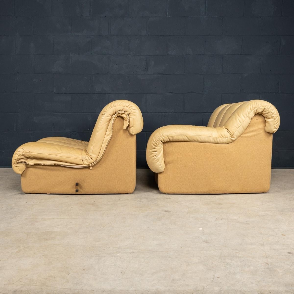 Cuir Un canapé Swiss Leather De Sede Ds-600 « Caterpillar » du 20ème siècle en vente