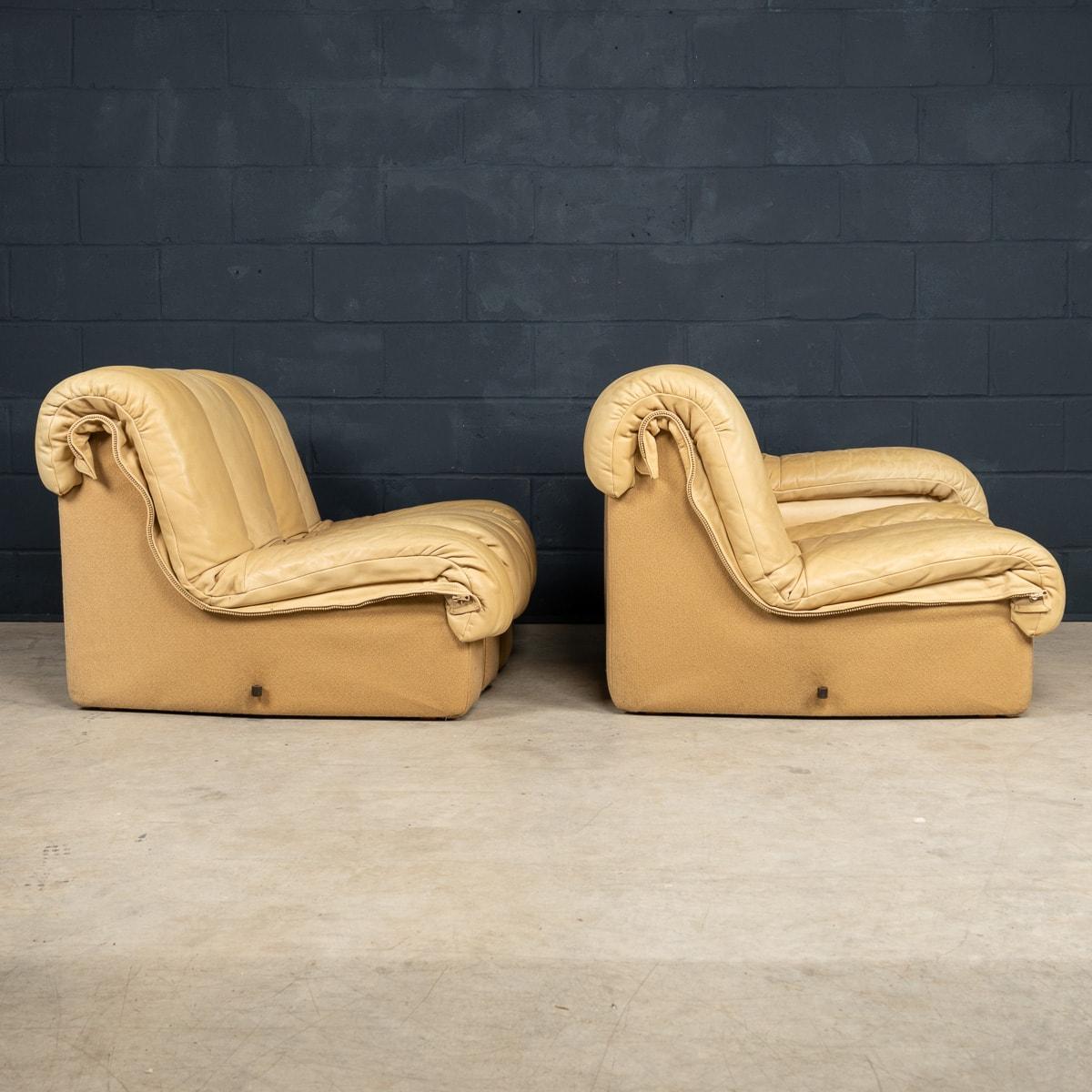 Un canapé Swiss Leather De Sede Ds-600 « Caterpillar » du 20ème siècle en vente 2