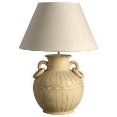 Klassische Terrakotta-Vasenlampe des 20. Jahrhunderts