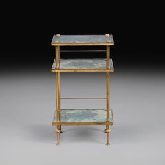Eine dreistöckige Messing-Etagere des 20. Jahrhunderts von Maison Bagues