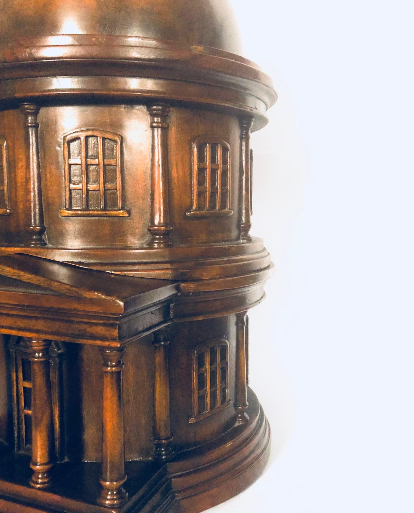 A 20th Century Timber Architectural Model Cocktail Cabinet For Sale 1