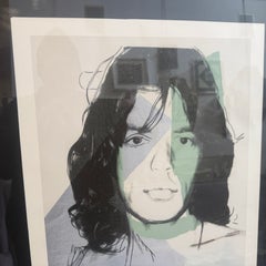 A 21st Century Framed Pop Art Mick Jagger 56/100 Lithograph by Andy Warhol