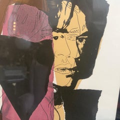 A 21st Century Framed Pop Art Mick Jagger Lithograph by Andy Warhol