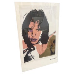 Una litografía Pop Art del siglo XXI de Mick Jagger enmarcada por Andy Warhol