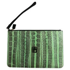 Sac ceinture Emilio Pucci du 21e siècle en python imprimé vert