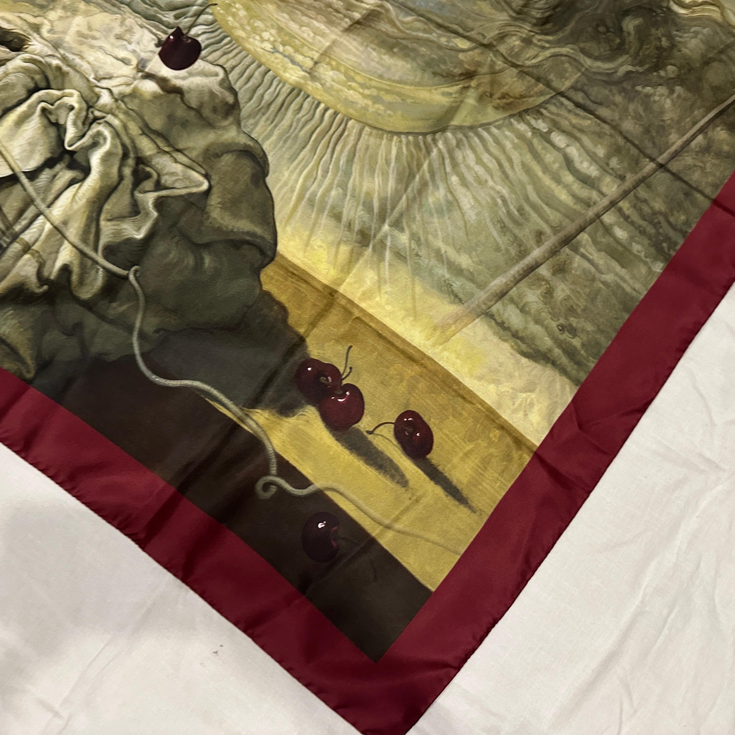 A 21st Century Neoclassical Style Italian Silk Scarf by Yana Movchan For Sale 5