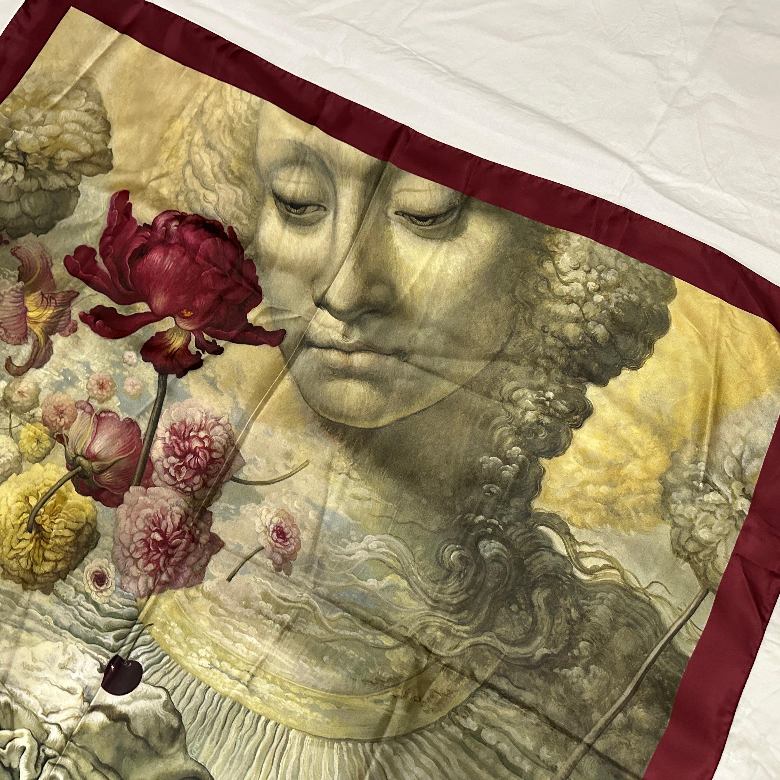 A 21st Century Neoclassical Style Italian Silk Scarf by Yana Movchan For Sale 6