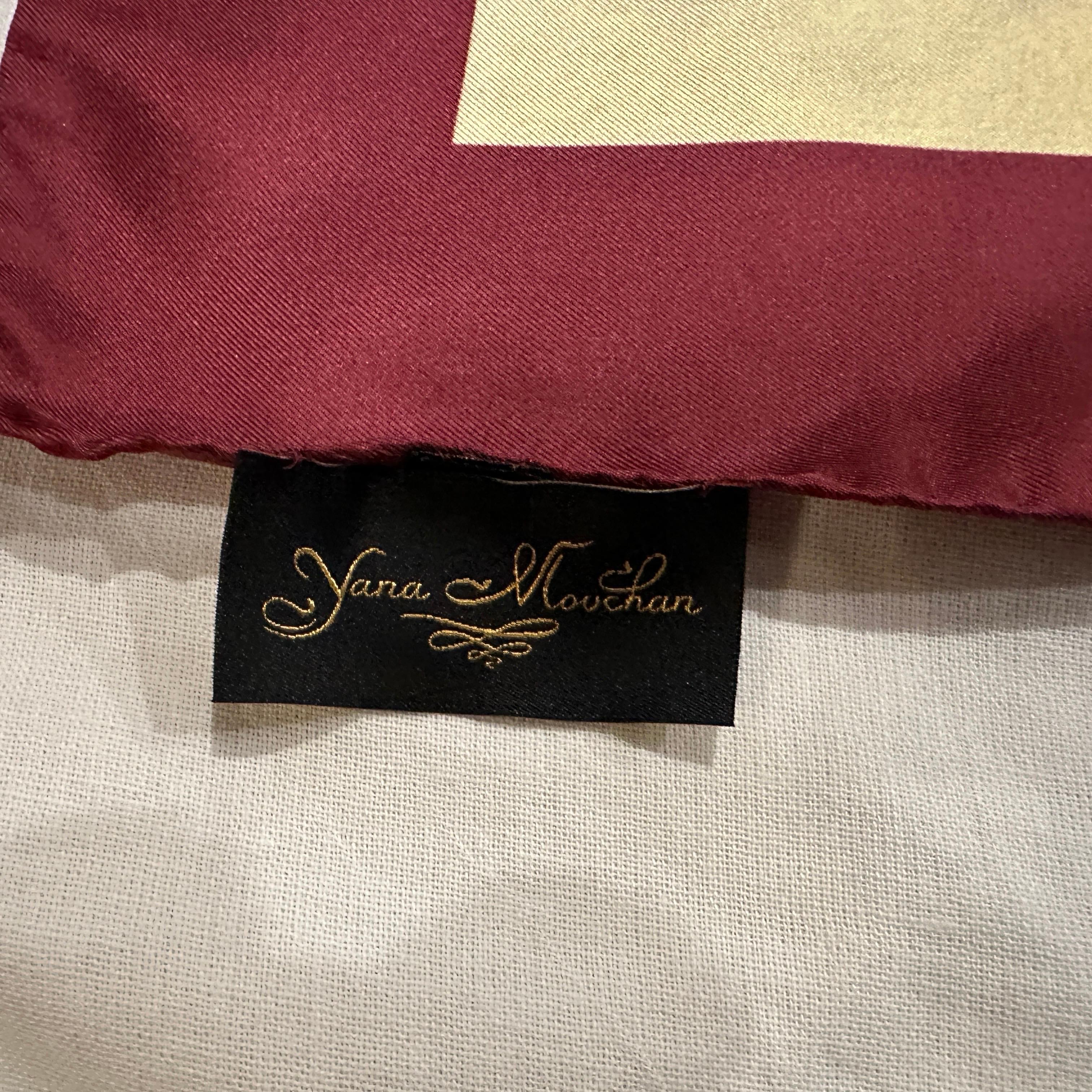 A 21st Century Neoclassical Style Italian Silk Scarf by Yana Movchan For Sale 1