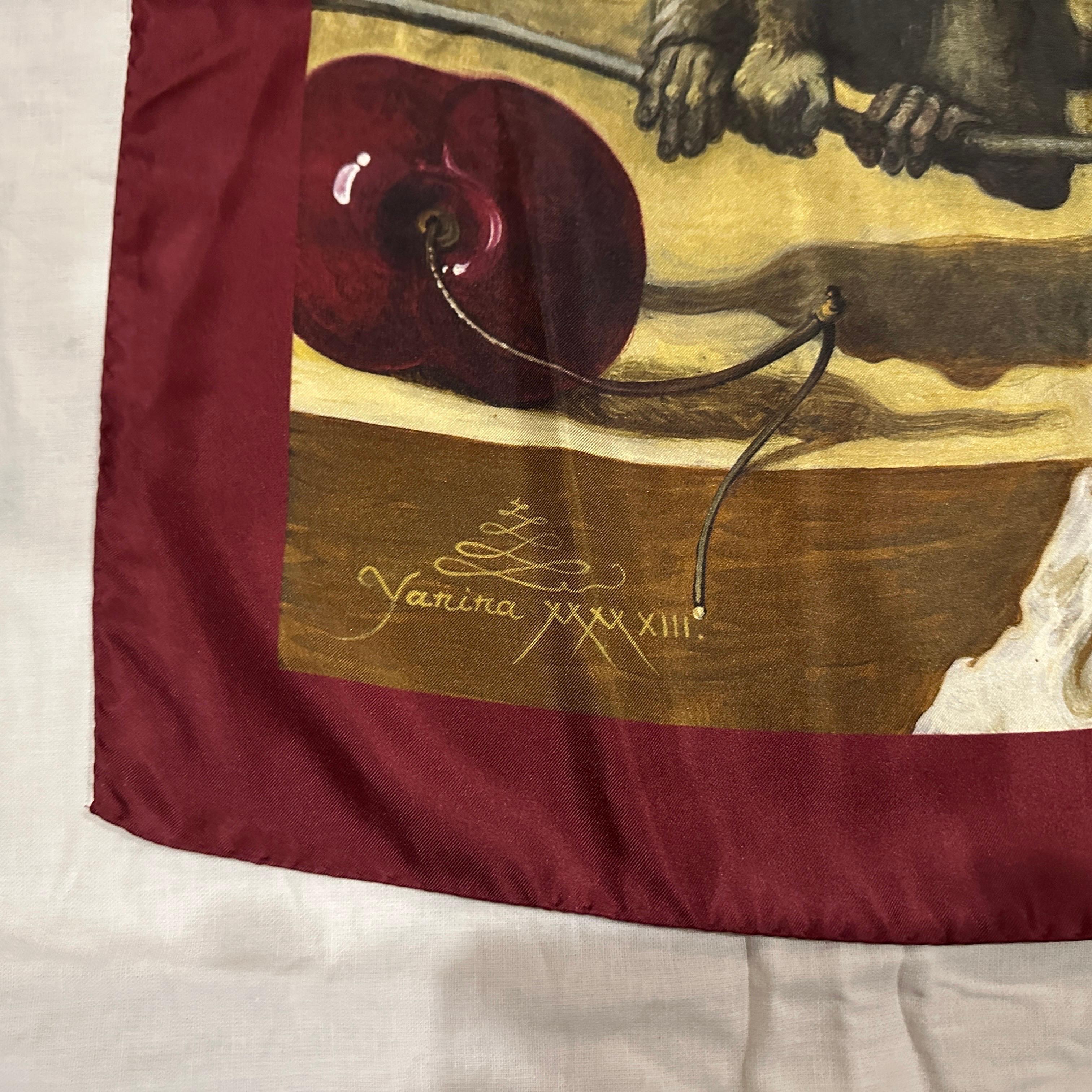 A 21st Century Neoclassical Style Italian Silk Scarf by Yana Movchan For Sale 2