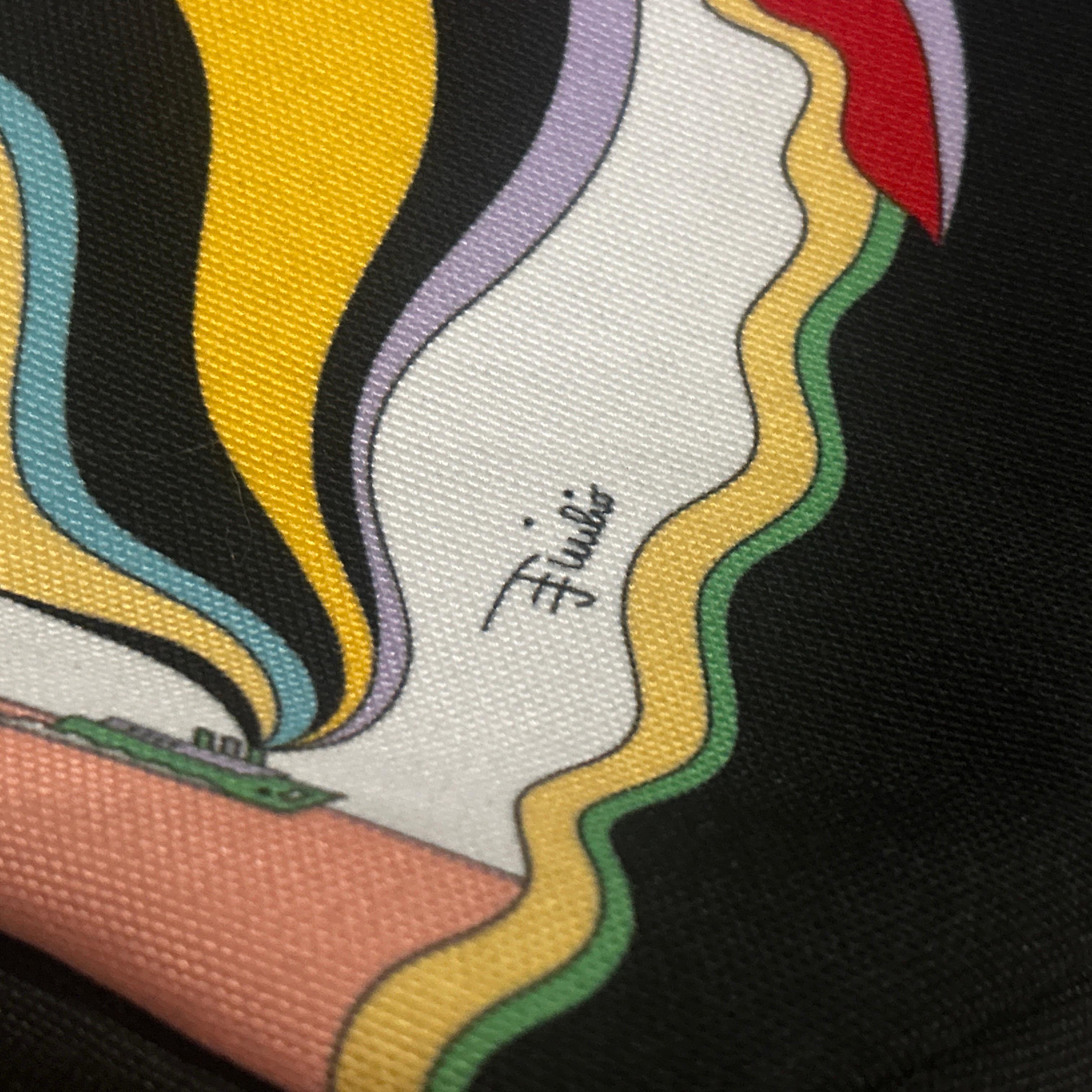 Women's A 21st century Never Used Fabric Exotic Landscape Tote Bag by Emilio Pucci