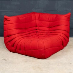 A 21st Century Red "Togo" Corner Sofa By Michel Ducaroy For Ligne Roset France