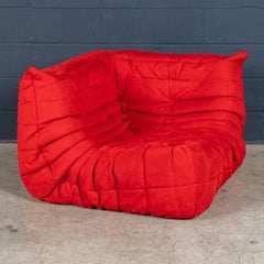 A 21st Century Red "Togo" Corner Sofa By Michel Ducaroy For Ligne Roset France