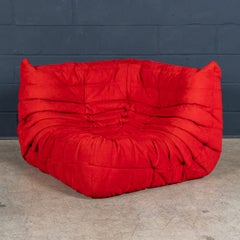 A 21st Century Red "Togo" Corner Sofa By Michel Ducaroy For Ligne Roset France