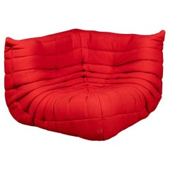 A 21st Century Red "Togo" Corner Sofa By Michel Ducaroy For Ligne Roset France