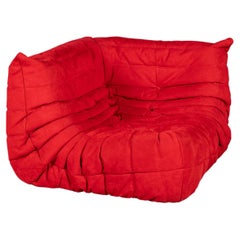 A 21st Century Red "Togo" Corner Sofa By Michel Ducaroy For Ligne Roset France