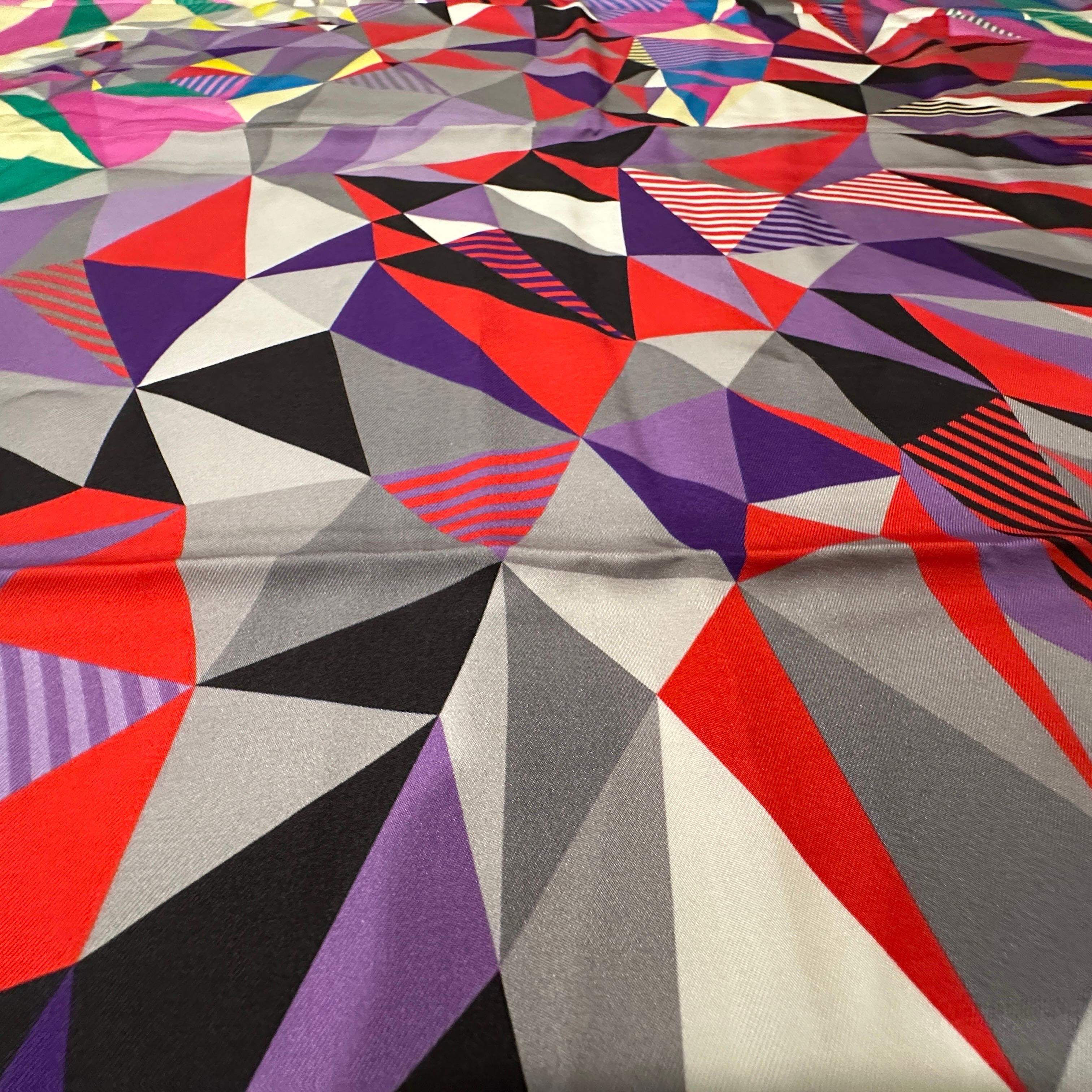 Pink A 21st Century Silk Scarf by Dimitri Ribaltchenko for Hermes