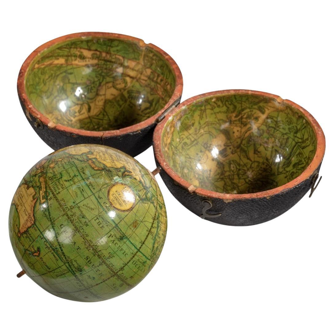 Regency Lane’s Pocket Globe, Dated 1818 For Sale