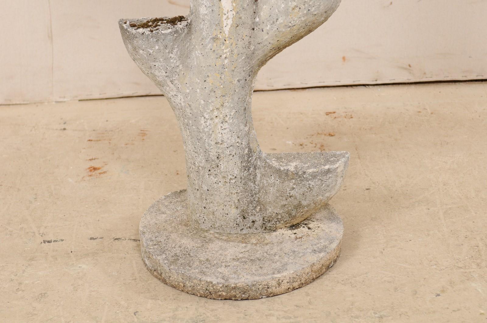 Tall French Decoratively Tiered Patio Accent, Mid-20th Century For Sale 4