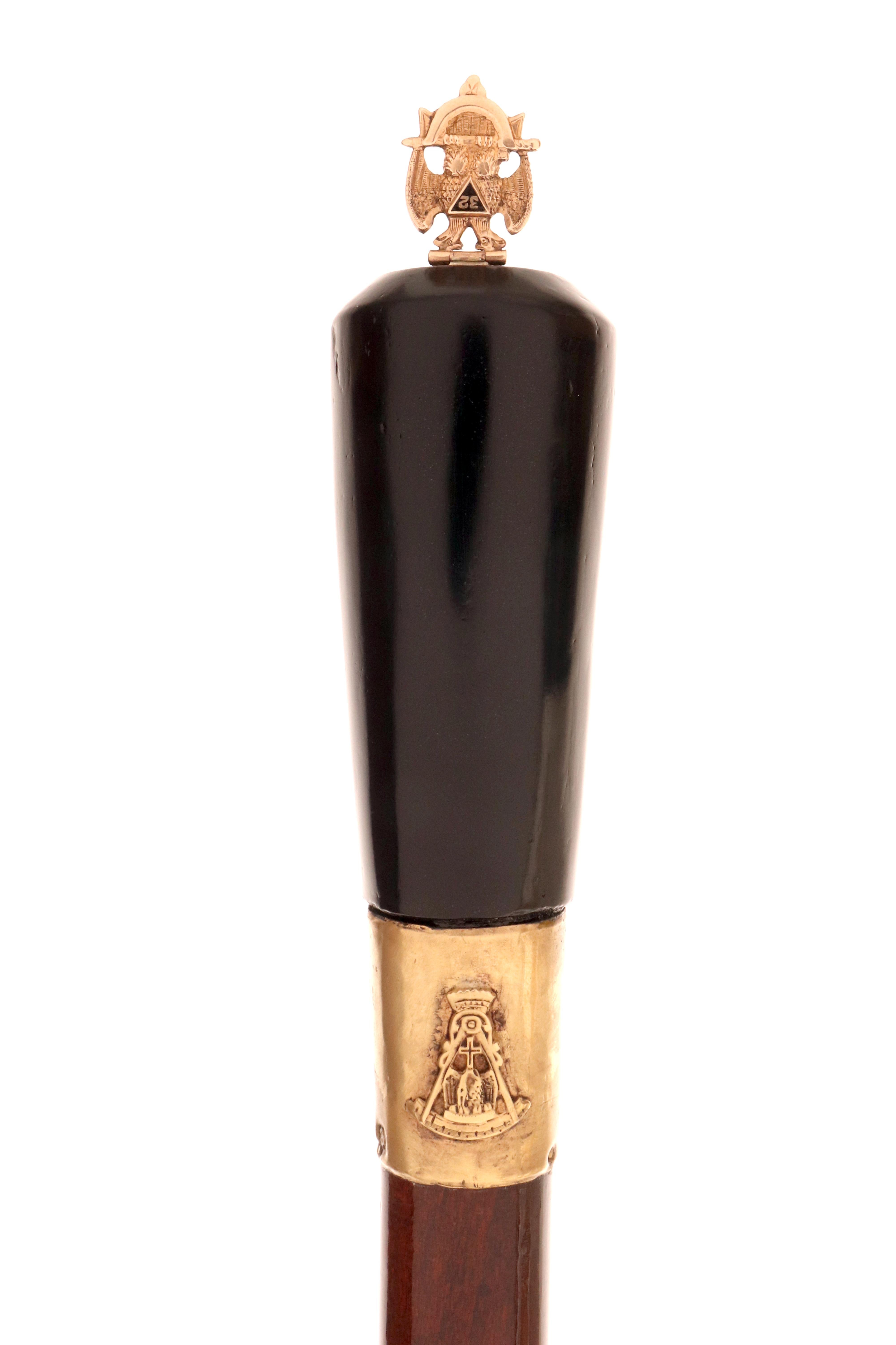Un bastón masónico del Rito Escocés de 32º grado. Firmado Liberty & Co. REINO UNIDO, 1900. siglo XX en venta