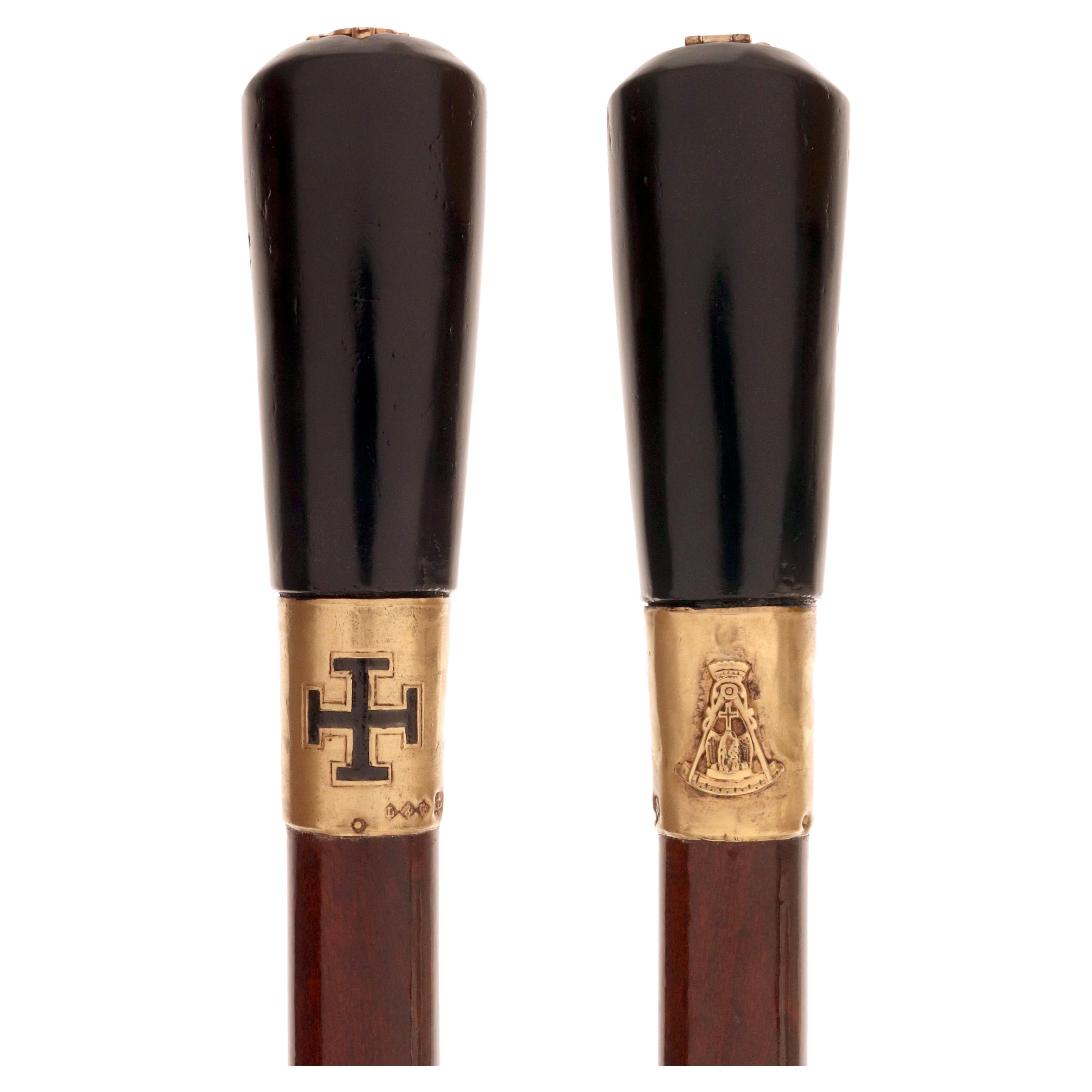 Un bastón masónico del Rito Escocés de 32º grado. Firmado Liberty & Co. REINO UNIDO, 1900. en venta