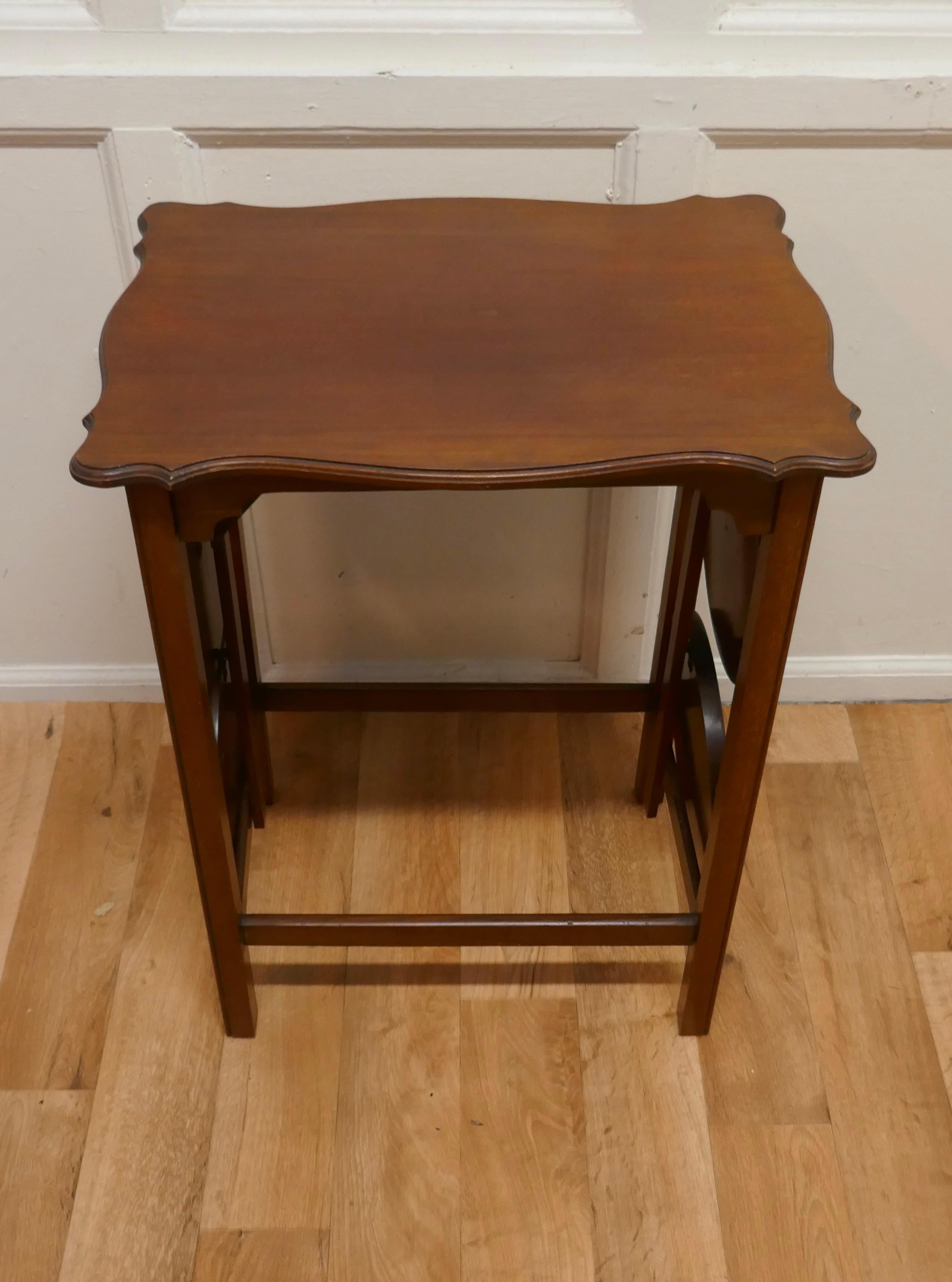 4 Tray Mahogany Table Cake Stand or Dumb Waiter For Sale 3