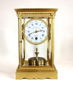 A Claude Grivolas 400 Day Torsion Suspension Timepiece